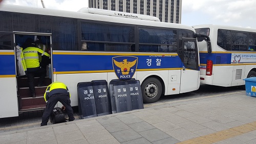 韓国の警察官