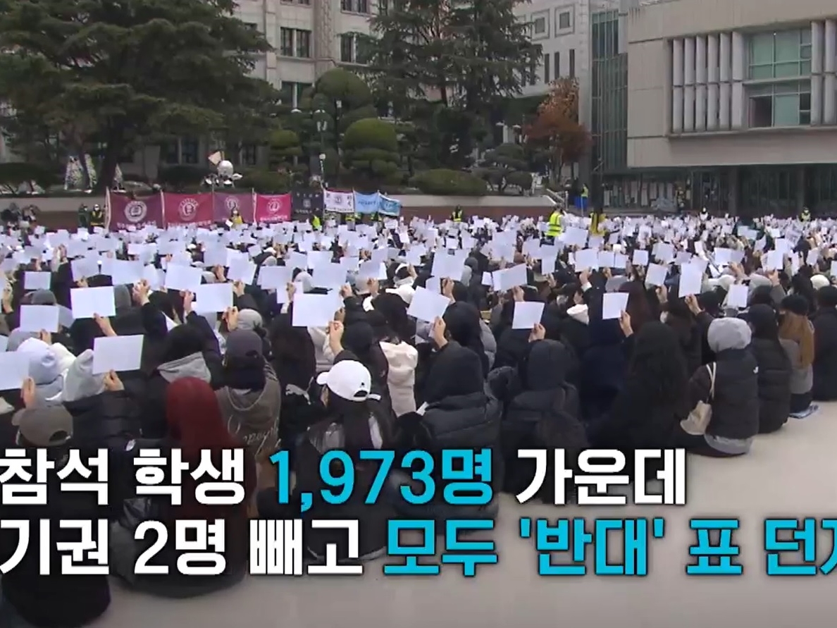 男女共学化について女子大生たちが投票を実施、賛成0票・反対1971票…韓国の同徳女子大学が話題