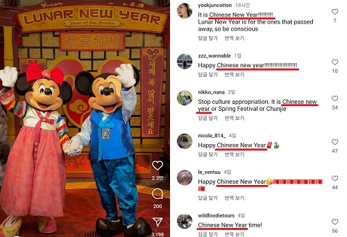 ディズニーランドの投稿にコメントする中国ネットユーザー